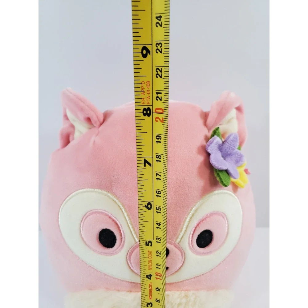 Squishmallows Pink Raccoon Plush‎ 8 Flower Accent Soft Stuffed Animal Kellytoy